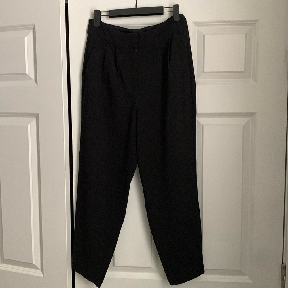 Express Ankle Super High Rise Black Pants